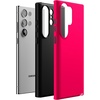 image:imageCasely Galaxy S23 Ultra Case  Fit Check  Neutral Checkerboard  Essential Slim DualLayer Protective DesignThink Pink  Solid Neon Pink