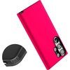 image:imageCasely Galaxy S23 Ultra Case  Fit Check  Neutral Checkerboard  Essential Slim DualLayer Protective DesignThink Pink  Solid Neon Pink