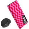 image:imageCasely Galaxy S23 Ultra Case  Fit Check  Neutral Checkerboard  Essential Slim DualLayer Protective DesignVibe Check  Pink Checkerboard