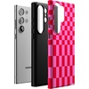 image:imageCasely Galaxy S23 Ultra Case  Fit Check  Neutral Checkerboard  Essential Slim DualLayer Protective DesignVibe Check  Pink Checkerboard