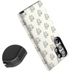 image:imageCasely Galaxy S23 Ultra Case  Fit Check  Neutral Checkerboard  Essential Slim DualLayer Protective DesignVintage Garden  Blue Hydrangea