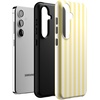 image:imageCasely Galaxy S24 Case  Pura Vida  Coastal Checkers  Essential Slim DualLayer Protective DesignButter Yellow Stripes  Sunday Best
