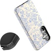 image:imageCasely Galaxy S24 Case  Pura Vida  Coastal Checkers  Essential Slim DualLayer Protective DesignCupids Canvas  Periwinkle Floral