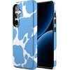 image:imageCasely Galaxy S24 Case  Pura Vida  Coastal Checkers  Essential Slim DualLayer Protective DesignCurrent MOOd  Light Blue Cow Print