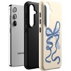 image:imageCasely Galaxy S24 Case  Pura Vida  Coastal Checkers  Essential Slim DualLayer Protective DesignHeartstrings  Blue Bow