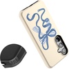 image:imageCasely Galaxy S24 Case  Pura Vida  Coastal Checkers  Essential Slim DualLayer Protective DesignHeartstrings  Blue Bow