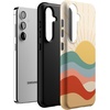 image:imageCasely Galaxy S24 Case  Pura Vida  Coastal Checkers  Essential Slim DualLayer Protective DesignHere Comes the Sun  Colorblock Sunset