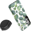image:imageCasely Galaxy S24 Case  Pura Vida  Coastal Checkers  Essential Slim DualLayer Protective DesignLeaf Me Alone  Green Floral Print