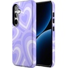 image:imageCasely Galaxy S24 Case  Pura Vida  Coastal Checkers  Essential Slim DualLayer Protective DesignLove Song  Lavender Heart