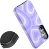 image:imageCasely Galaxy S24 Case  Pura Vida  Coastal Checkers  Essential Slim DualLayer Protective DesignLove Song  Lavender Heart