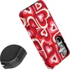 image:imageCasely Galaxy S24 Case  Pura Vida  Coastal Checkers  Essential Slim DualLayer Protective DesignLove Song Remix  Ombre Hearts