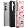 image:imageCasely Galaxy S24 Case  Pura Vida  Coastal Checkers  Essential Slim DualLayer Protective DesignLover Girlie  Pink Bows