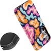image:imageCasely Galaxy S24 Case  Pura Vida  Coastal Checkers  Essential Slim DualLayer Protective DesignMidnight Color Splash  Abstract Retro