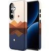 image:imageCasely Galaxy S24 Case  Pura Vida  Coastal Checkers  Essential Slim DualLayer Protective DesignOpposites Attract  Day  Night Mountains
