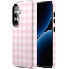 image:imageCasely Galaxy S24 Case  Pura Vida  Coastal Checkers  Essential Slim DualLayer Protective DesignPink Plaid  Sunday Best