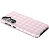 image:imageCasely Galaxy S24 Case  Pura Vida  Coastal Checkers  Essential Slim DualLayer Protective DesignPink Plaid  Sunday Best