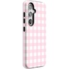 image:imageCasely Galaxy S24 Case  Pura Vida  Coastal Checkers  Essential Slim DualLayer Protective DesignPink Plaid  Sunday Best