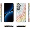 image:imageCasely Galaxy S24 Case  Pura Vida  Coastal Checkers  Essential Slim DualLayer Protective DesignRide The Wave  Pastel Rainbow Lined