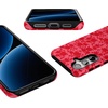image:imageCasely Galaxy S24 Case  Pura Vida  Coastal Checkers  Essential Slim DualLayer Protective DesignRose Garden  Red Aesthetic