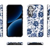 image:imageCasely Galaxy S24 Case  Pura Vida  Coastal Checkers  Essential Slim DualLayer Protective DesignRose to Fame  Blue  White Rose Floral