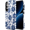 image:imageCasely Galaxy S24 Case  Pura Vida  Coastal Checkers  Essential Slim DualLayer Protective DesignRose to Fame  Blue  White Rose Floral