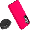 image:imageCasely Galaxy S24 Case  Pura Vida  Coastal Checkers  Essential Slim DualLayer Protective DesignThink Pink  Solid Neon Pink