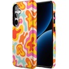 image:imageCasely Galaxy S24 Case  Pura Vida  Coastal Checkers  Essential Slim DualLayer Protective DesignTropical Color Splash  Abstract Retro