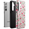 image:imageCasely Galaxy S24 Case  Pura Vida  Coastal Checkers  Essential Slim DualLayer Protective DesignVines of Love  Floral Heart