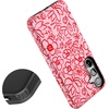 image:imageCasely Galaxy S24 Plus Case  The Boyfriend Collection  Slate Blue  Essential Slim DualLayer Protective DesignBlush Garden  Floral Doodle