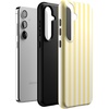 image:imageCasely Galaxy S24 Plus Case  The Boyfriend Collection  Slate Blue  Essential Slim DualLayer Protective DesignButter Yellow Stripes  Sunday Best