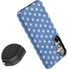 image:imageCasely Galaxy S24 Plus Case  The Boyfriend Collection  Slate Blue  Essential Slim DualLayer Protective DesignCoastal Blues  Denim Stars