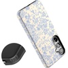image:imageCasely Galaxy S24 Plus Case  The Boyfriend Collection  Slate Blue  Essential Slim DualLayer Protective DesignCupids Canvas  Periwinkle Floral