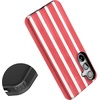 image:imageCasely Galaxy S24 Plus Case  The Boyfriend Collection  Slate Blue  Essential Slim DualLayer Protective DesignEast Coast Summer  Red Stripes