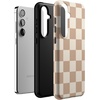 image:imageCasely Galaxy S24 Plus Case  The Boyfriend Collection  Slate Blue  Essential Slim DualLayer Protective DesignFit Check  Neutral Checkerboard