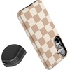 image:imageCasely Galaxy S24 Plus Case  The Boyfriend Collection  Slate Blue  Essential Slim DualLayer Protective DesignFit Check  Neutral Checkerboard