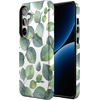 image:imageCasely Galaxy S24 Plus Case  The Boyfriend Collection  Slate Blue  Essential Slim DualLayer Protective DesignLeaf Me Alone  Green Floral Print