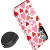 image:imageCasely Galaxy S24 Plus Case  The Boyfriend Collection  Slate Blue  Essential Slim DualLayer Protective DesignLove Struck  Heart Stickers