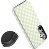 image:imageCasely Galaxy S24 Plus Case  The Boyfriend Collection  Slate Blue  Essential Slim DualLayer Protective DesignMint Lattice  Sunday Best