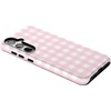 image:imageCasely Galaxy S24 Plus Case  The Boyfriend Collection  Slate Blue  Essential Slim DualLayer Protective DesignPink Plaid  Sunday Best