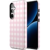 image:imageCasely Galaxy S24 Plus Case  The Boyfriend Collection  Slate Blue  Essential Slim DualLayer Protective DesignPink Plaid  Sunday Best