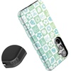 image:imageCasely Galaxy S24 Plus Case  The Boyfriend Collection  Slate Blue  Essential Slim DualLayer Protective DesignPura Vida  Coastal Checkers