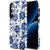 image:imageCasely Galaxy S24 Plus Case  The Boyfriend Collection  Slate Blue  Essential Slim DualLayer Protective DesignRose to Fame  Blue  White Rose Floral