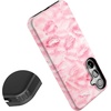 image:imageCasely Galaxy S24 Plus Case  The Boyfriend Collection  Slate Blue  Essential Slim DualLayer Protective DesignSealed with a Kiss  Pink Lipstick