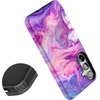 image:imageCasely Galaxy S24 Plus Case  The Boyfriend Collection  Slate Blue  Essential Slim DualLayer Protective DesignTie Dying Over You  Purple Marble