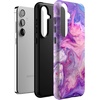 image:imageCasely Galaxy S24 Plus Case  The Boyfriend Collection  Slate Blue  Essential Slim DualLayer Protective DesignTie Dying Over You  Purple Marble