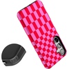 image:imageCasely Galaxy S24 Plus Case  The Boyfriend Collection  Slate Blue  Essential Slim DualLayer Protective DesignVibe Check  Pink Checkerboard