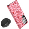 image:imageCasely Galaxy S24 Ultra Case  Ride The Wave  Pastel Rainbow Lined  Essential Slim DualLayer Protective DesignBlush Garden  Floral Doodle