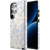 image:imageCasely Galaxy S24 Ultra Case  Ride The Wave  Pastel Rainbow Lined  Essential Slim DualLayer Protective DesignCupids Canvas  Periwinkle Floral