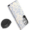 image:imageCasely Galaxy S24 Ultra Case  Ride The Wave  Pastel Rainbow Lined  Essential Slim DualLayer Protective DesignCupids Canvas  Periwinkle Floral