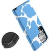 image:imageCasely Galaxy S24 Ultra Case  Ride The Wave  Pastel Rainbow Lined  Essential Slim DualLayer Protective DesignCurrent MOOd  Light Blue Cow Print